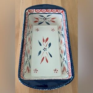 EUC Temptations by Tara Old World 1.7 quart loaf pan Rectangular Baking Dish